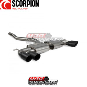 Demi-ligne / Cat-back sans intermédiaire sans valve - VW Golf 8R - 2.0 TSI EA888.4 - SVWS066C - Scorpion