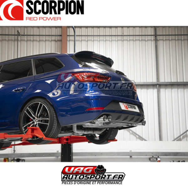 Demi-ligne / cat-back apres FAP avec silencieux - Seat Leon Cupra ST 300 4Drive (2018 2022) - SST017D - Scorpion – Image 6