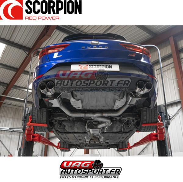Demi-ligne / cat-back apres FAP avec silencieux - Seat Leon Cupra ST 300 4Drive (2018 2022) - SST017D - Scorpion – Image 5