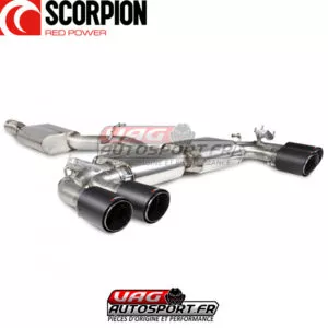 Cat-back INOX avec silencieux, valves et sorties d'échappement Ascari - CUPRA Formentor 2.0 TSI 4Drive 310cv - SST015CF - Scorpion