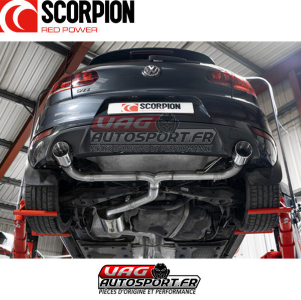 Cat-back INOX avec silencieux Predator - VW Golf Mk6 Gti 2.0 Tsi et Edition 35 (2009 2013) - SVW071 - Scorpion – Image 5