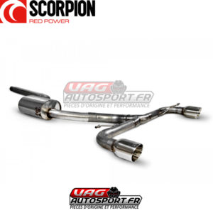 Demi-ligne INOX avec silencieux "Predator" - VW Scirocco R 2.0 TFSI - SVW072 - Scorpion