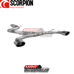 Demi-ligne d'échappement INOX avec silencieux "Predator" - VW Golf 8GTI Clubsport - SVW070 - Scorpion