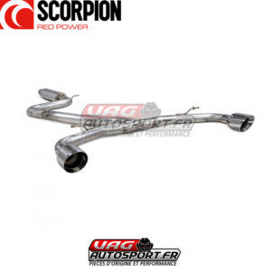 Demi-ligne d'échappement INOX avec silencieux - VW Golf 8 GTI Clubsport - SVW070D - Scorpion