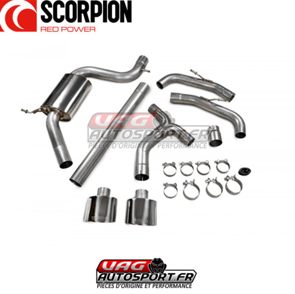 Demi-ligne / Cat-back sans intermédiaire - VW Golf 8 GTI Clubsport 2.0 TSI EA888 GEN4 - SVWS069 - Scorpion – Image 3