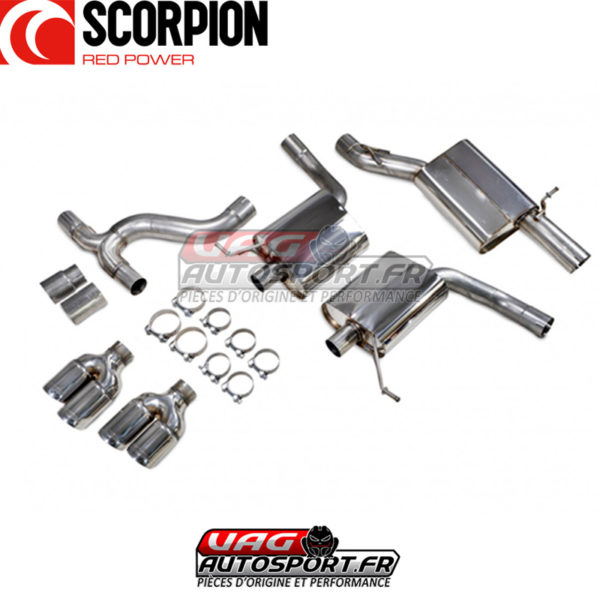 Demi-ligne / cat-back apres FAP avec silencieux - Seat Leon Cupra ST 300 4Drive (2018 2022) - SST017D - Scorpion – Image 3