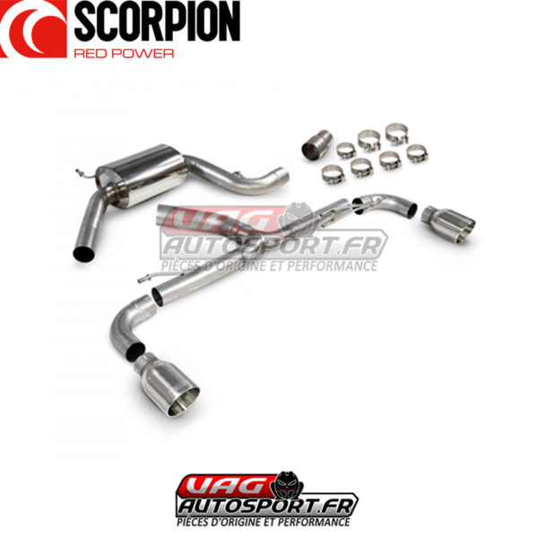 Cat-back INOX avec silencieux Predator - VW Golf Mk6 Gti 2.0 Tsi et Edition 35 (2009 2013) - SVW071 - Scorpion – Image 3