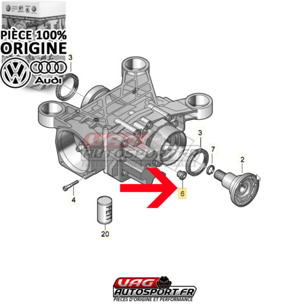 Vis d'obturation pour vidange du pont arrière - 4Motion & Quattro - Pièce 100% origine Volkswagen / Audi – Image 2
