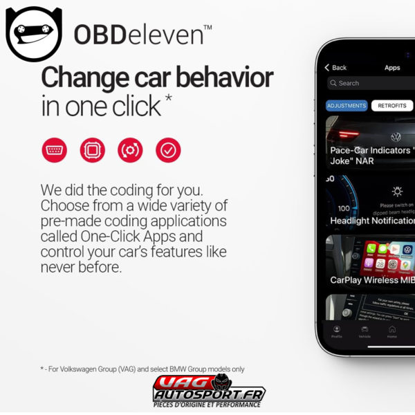 Module OBDEleven PRO PACK – Bluetooth – Diagnostique / Codes Défaut / Activation d’options – Image 2