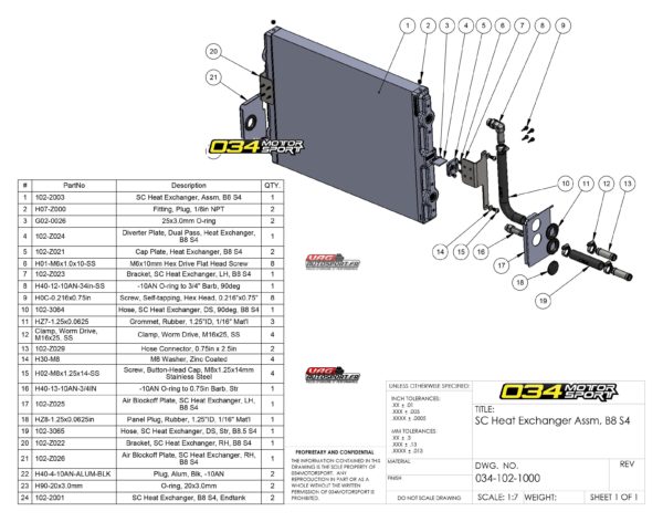 Kit Upgrade échangeur de chaleur du compresseur - Audi B8/B8.5 S4 - 3.0 TFSI - 034-102-1000 - 034Motorsport – Image 2