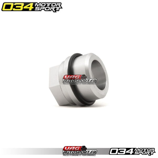 Adaptateur de reniflard moteur 034Motorsport, Audi/VW 1.8T, Aluminium Filetage 3/4" NPT (Réf. : 034-101-5001)
