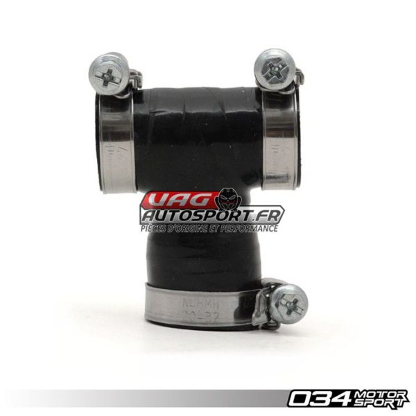 Durite silicone renforcée 034Motorsport, T-Hose PCV 1.8T (Réf. : 034-101-3038)
