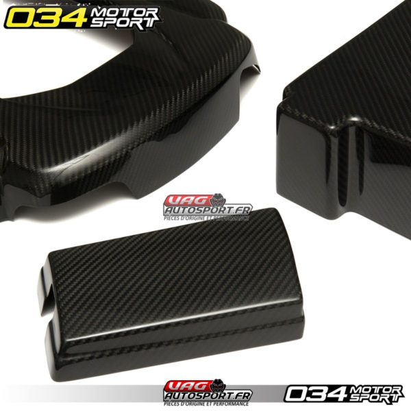 Kit de caches carbone 034Motorsport pour moteur, batterie et boîte à fusibles, Audi S3 8V (Réf. : 034-1ZZ-1000) – Image 4