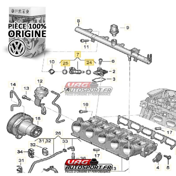 Injecteur Basse Pression Origine - 2.5 TFSI EVO 400cv - Pièce 100% origine Audi – Image 2