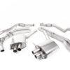 Road+ Cat Back Exhaust System with Burnt Titanium Oval Trims - Audi RS5 B9.5 2.9 V6 Turbo Sportback (sans FAP) - SSXAU1006 - Milltek