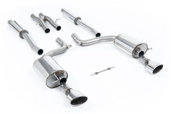 Demi Ligne d'échappement inox avec sorties Ovales - Audi RS6 C6 5.0 V10 Bi-Turbo Quattro - SSXAU213 - Milltek