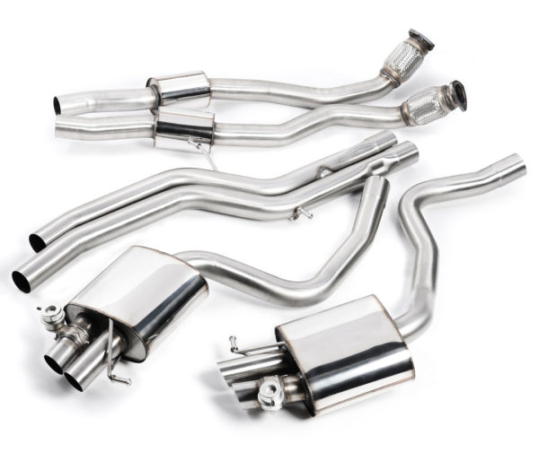 Ligne après cata - Sans intermédiaire - Downpipes avec silencieux - Audi RS4 B8 4.2 FSI Quattro Avant (2012+) - SSXAU337 - Milltek nophoto