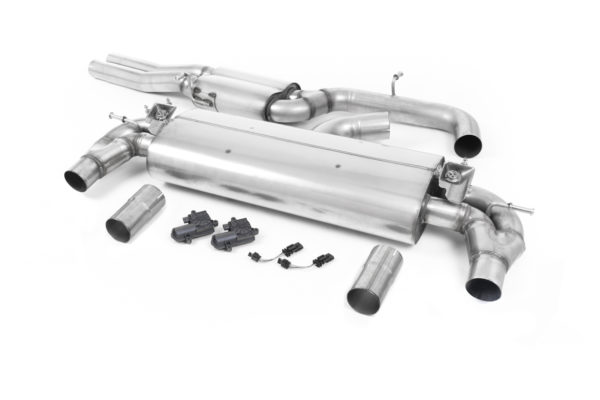 Echappement inox avec intermédiaire et valves silencieux Ar - Audi RS3 8V Sedan 400cv - SSXAU801 - Milltek
