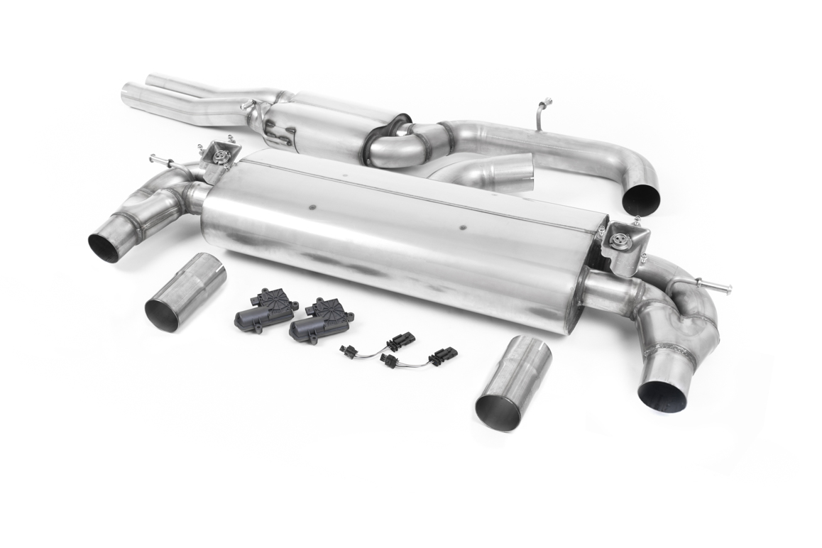Echappement inox avec intermédiaire et valves silencieux Ar – Audi RS3 8V Sedan 400cv – SSXAU801 – Milltek