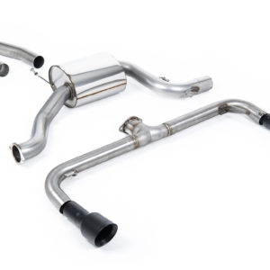 Demi ligne d'échappement Milltek - Look Scirocco R - Sorties Dual GT100 Black - VW Scirocco GT 2.0 TSi 200cv- SSXVW251