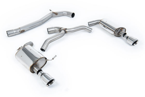Echappement inox sans intermédiaire VW Golf Mk7 2.0 TSI 4RM EA888.3 - SSXVW438 - Milltek