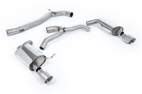 Ligne d'échappement Milltek avec Sorties Dual GT100 Titane - VW Golf Mk7 2.0 TSI 4-Motion - (2016+) - SSXVW440 - Milltek