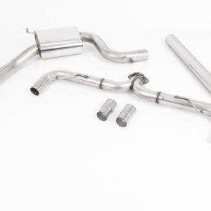 Ligne d échappement avec sorties Carbone - VW Golf MK7.5 GTi (TCR et Performance Pack) (FAP) (2019+) - SSXVW468 - Milltek