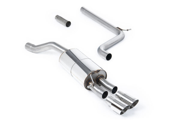 GPF/OPF Back System with Polished GT-90 Trims - VW Polo Mk6 1.5 TSI AW - 5 Door With GPF OPF - SSXVW733 - Milltek