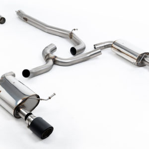 Echappement inox avec suppression d'intermédiaire et sorties carbone - VW GOLF 7 1.8 TSI 4RM- SSXVW751 - Milltek