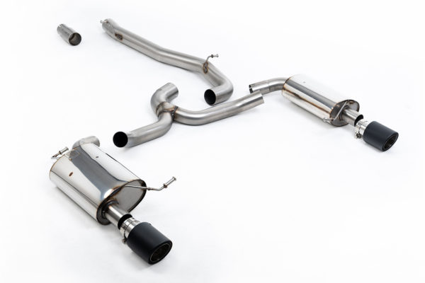 Echappement inox avec suppression d'intermédiaire et sorties carbone - VW GOLF 7 1.8 TSI 4RM- SSXVW751 - Milltek