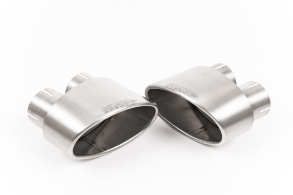 Resonated (Quieter) Cat Back Exhaust System with Titanium Oval Trims - Audi RS5 B9.5 2.9 V6 Turbo Coupe (sans FAP) - SSXAU992 - Milltek – Image 2