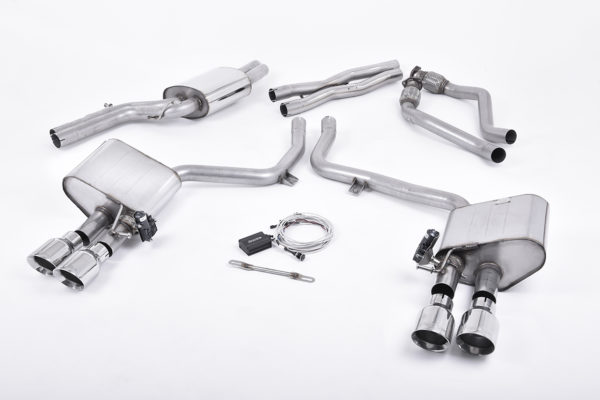 Demi-ligne (CatBack) - Système ValveSonic - Audi S4 3.0 Supercharged V6 B8.5 - SSXAU407 - Milltek