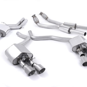 Demi-ligne d'échappement inox (CatBack) - Sorties Titane - Audi S7 Sportback 4.0 TFSI - SSXAU446 - Milltek