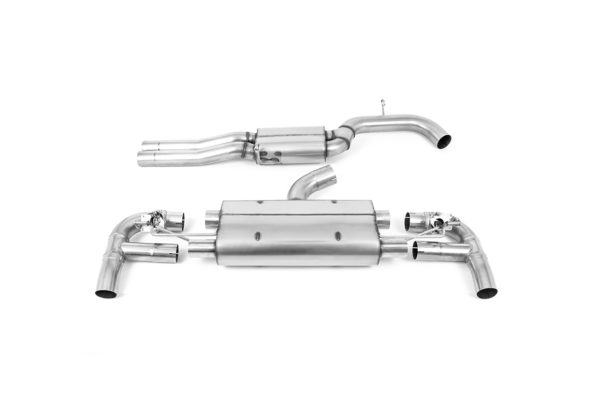 CatBack inox avec intermédiaire et valves silencieux Ar - Homologué - Audi RS3 400cv (8V.2 MQB) - (Sans FAP) - SSXAU881 - Milltek