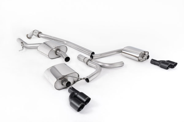 Echappement inox  Homologué - Sorties Quad GT80 Black - Audi A5 Sportback 2.0 TFSI - SSXAU660 - Milltek