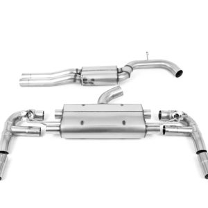 Demi-ligne sport avec intermédiaire et valves silencieux Ar - Homologué - Audi RS3 400cv (8V MQB) - (Sans FAP) - SSXAU890 - Milltek