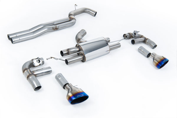 Demi-ligne inox MILLTEK Sans silencieux intermédiaire - Audi RS3 8V Sedan 400cv - (Sans FAP) - SSXAU985 - Milltek