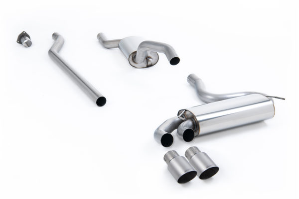 Ligne après downpipe - Avec silencieux intermédiaire - Look Origine - Sorties Twin GT90 Titane - Audi Coupe UR quattro 20v Turbo - (1989 - 1991) - MCXAU111 - Milltek