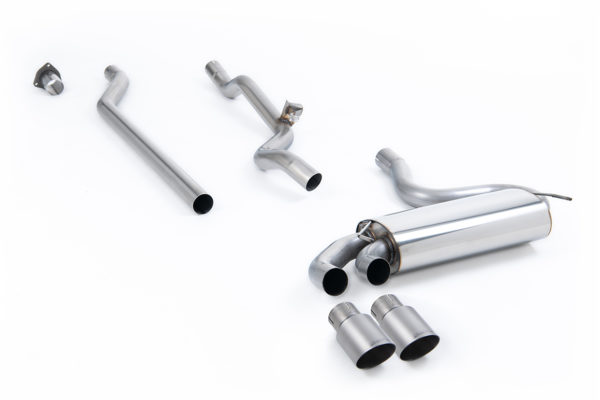 Ligne après downpipe - Sans silencieux intermédiaire - Look Origine - Sorties Twin GT90 Titane - Audi Coupe UR quattro 20v Turbo - (1989 - 1991) - MCXAU112 - Milltek