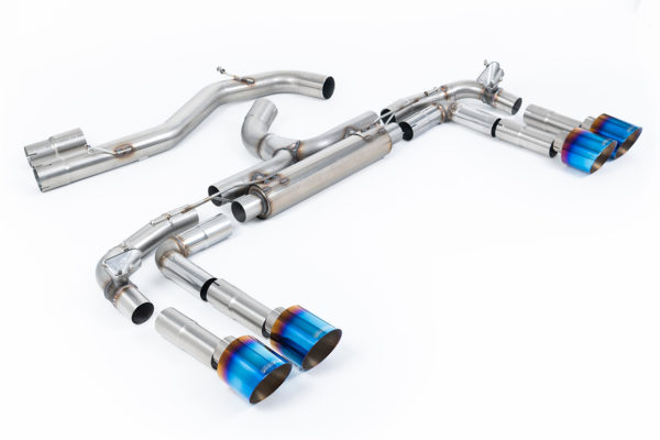 Ligne après FAP - Sorties Titanium Burnt - Audi S3 8Y 2.0 TFSI Quattro 310cv - FAP - SSXAU1022 - Milltek