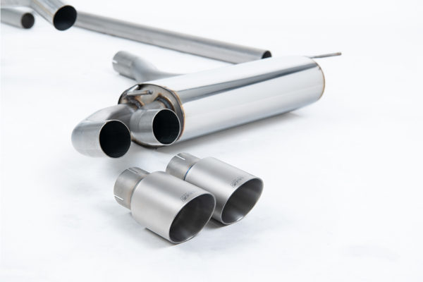 Ligne après downpipe - Avec silencieux intermédiaire - Look Origine - Sorties Twin GT90 Titane - Audi Coupe UR quattro 10v Turbo (1981 - 1989) - MCXAU109 - Milltek – Image 2