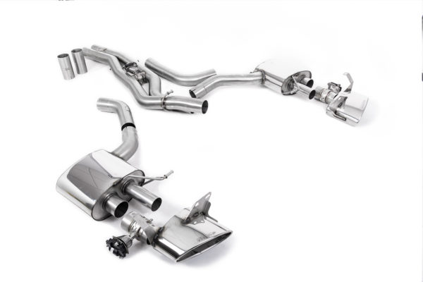 Ligne après silencieux primaires - Sorties Ovales - Audi RS7 Sportback 4.0 V8 TFSI Bi-Turbo - FAP 2019+ - SSXAU862 - Milltek