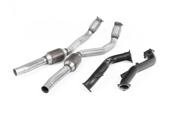 Descentes de Turbo 76 mm AUDI S6, S7, RS6 et RS7 C7- Cata secondaires Hi-Flow 100 CPSI - SSXAU554 - Milltek – Image 3