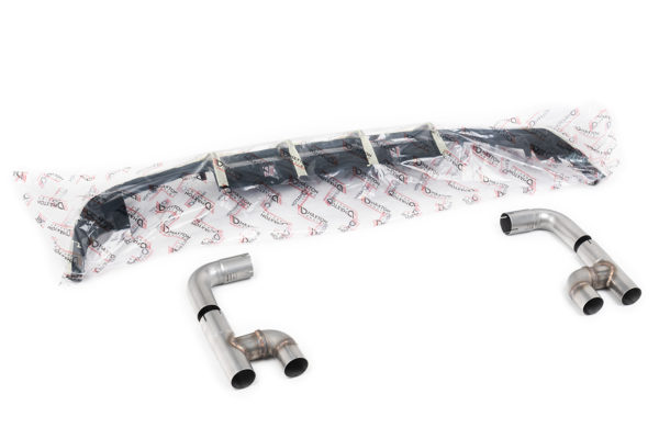 Diffuseur arrière Maxton pour 4 sorties (non inclues) - Look Golf R - Finition Noir Gloss - VW Golf MK8 GTI 245cv - Look Golf R 4 sorties (FAP) (2020+) - SSXVW691 - Milltek