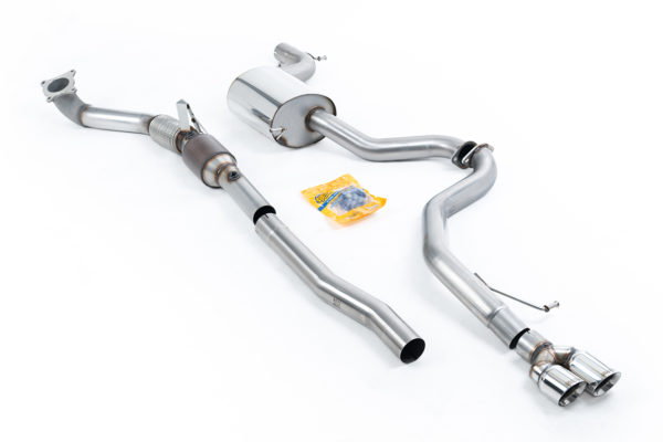 Ligne d'échappement Complète Catalyseur Hi-Flow HJS 200 CPSI VW Jetta Mk6 GLI 2.0 TSI - SSXVW290 - Milltek