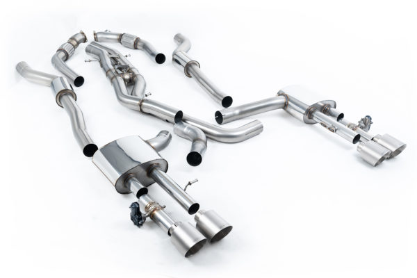 Ligne après FAP Sorties Quad GT115 Titane - Audi S8 D5 4.0 TFSI V8 Sedan (FAP) (2020+) - SSXAU945 - Milltek