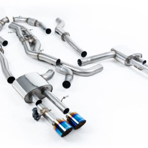 Ligne après FAP Sorties Quad GT115 Titane Burnt - - Audi S8 D5 4.0 TFSI V8 Sedan (FAP) (2020+) - SSXAU946 - Milltek