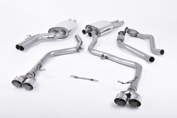 Ligne d'échappement inox - Race Système - Audi S4 3.0 Supercharged V6 B8.5 - SSXAU376 - Milltek