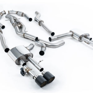 Ligne après FAP Sorties Quad Jet 115 Carbone - Audi S8 D5 4.0 TFSI V8 (FAP) (2020+) - SSXAU947 - Milltek