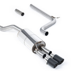 Ligne d'échappement inox avec sorties carbone - VW Polo Mk6 1.5 TSI AW - SSXVW737 - Milltek